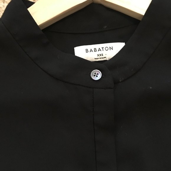 Aritzia  Babaton  Wolfgang blouse /Black XXS - Picture 5 of 5